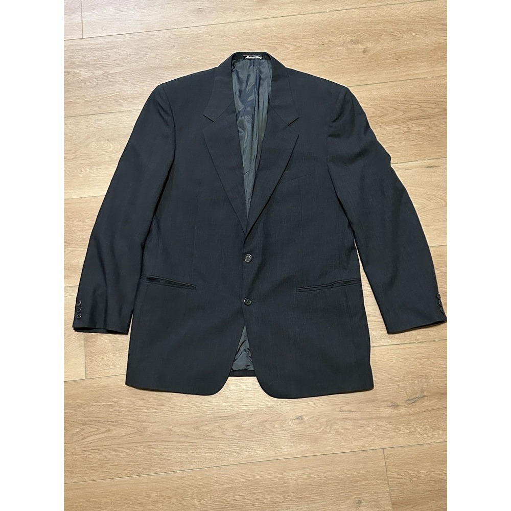 Valentino Uomo Blazer Sportcoat Men's 42L Gray Virgin Wool Blend Italy